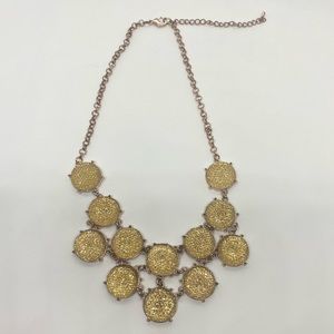 Rose Gold Glitzy Statement Necklace